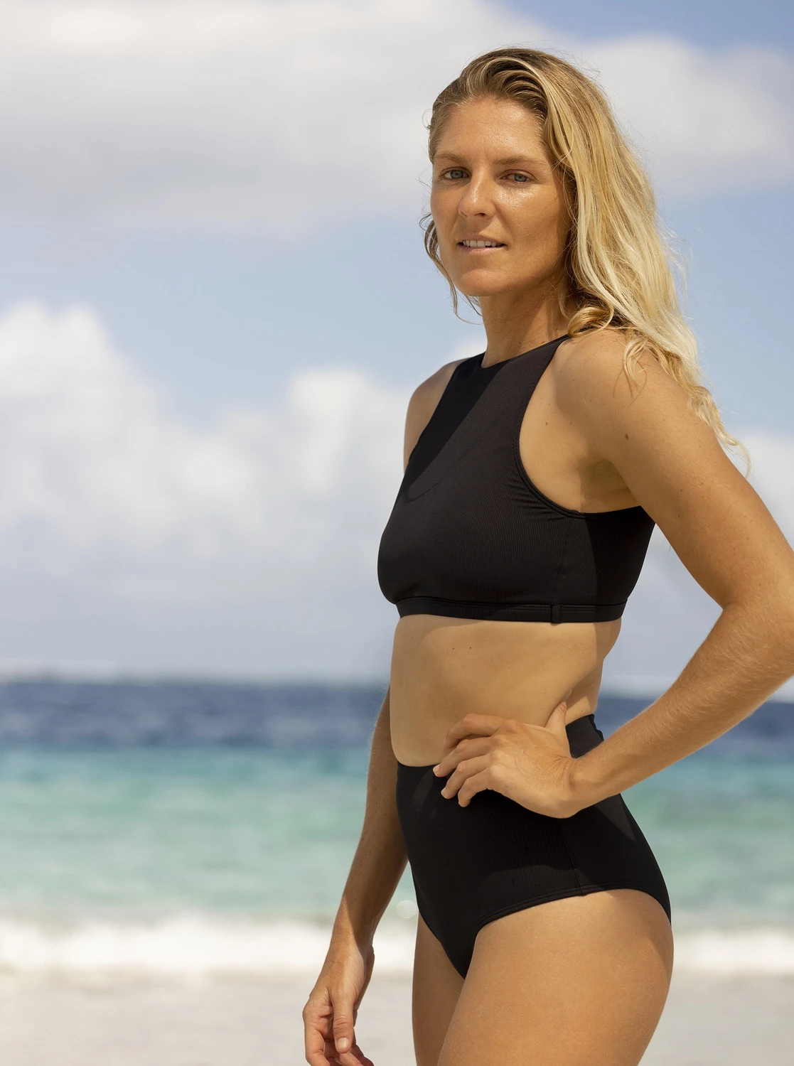 Roxy Pro The Pop Up - Crop-Bikinioberteil Für Frauen – Bild 2